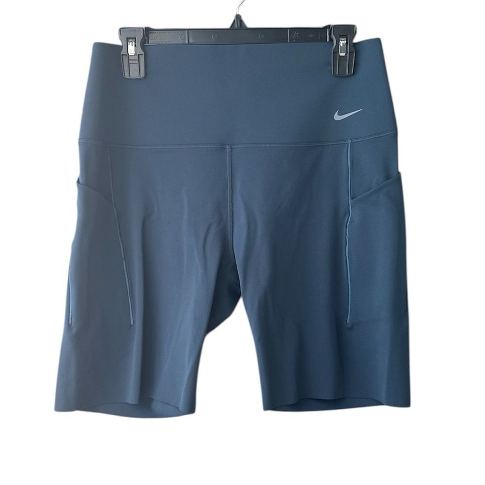 Nike Universa Medium Support High Rise 8” Bike Short Navy Blue Size XL